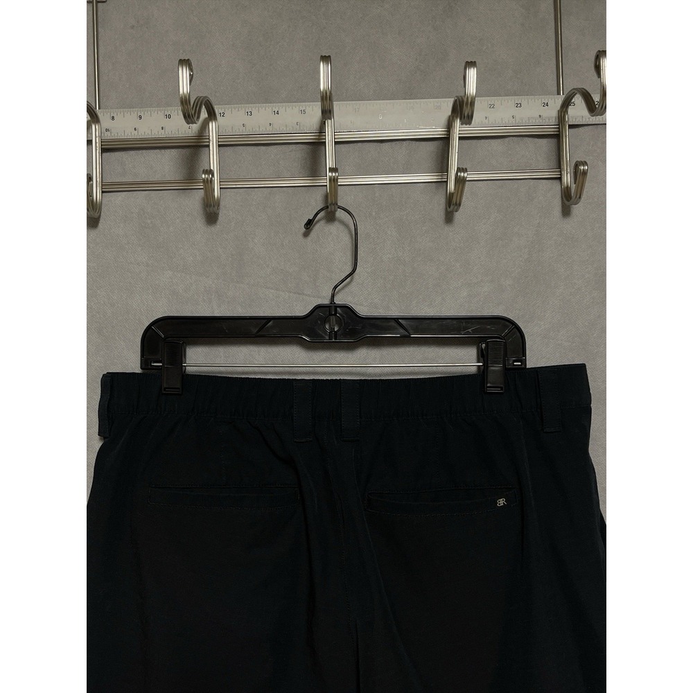 Banana Republic Shorts Men 36 Black Chino Tech Active Performance Softshell‎  BR